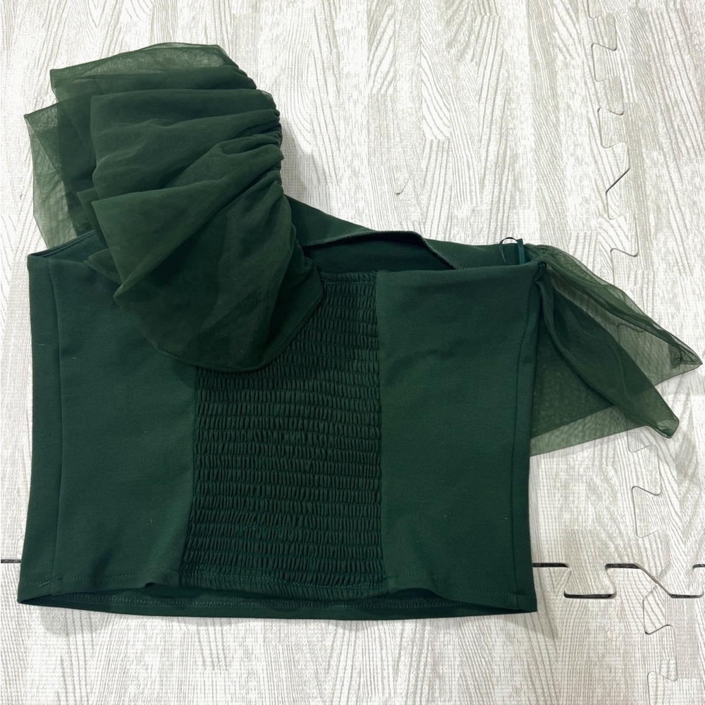 Anthropologie Sunday In Brooklyn Tulle One Shoulder Top - Picture 4 of 7